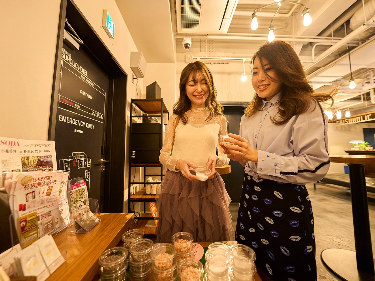 Amenity buffet: unlimited bath salts, eye masks, and more!