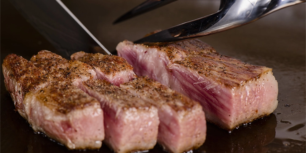 Ginza Steak, A5 Kuroge Wagyu beef