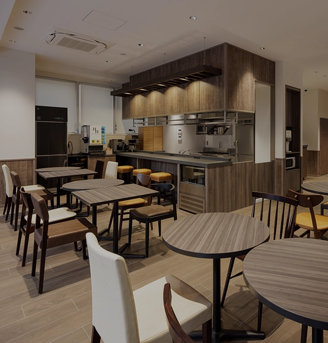 An open cafe and bar with terrace seating